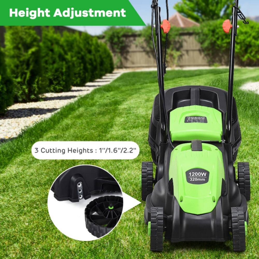 Height Adjustment

3 Cutting Heights: 1"/1.6"/2.2"

1200W 320mm
