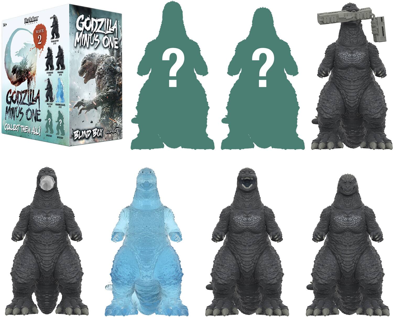 Super7 - Toho - Reaction Blind Box Wv11 - Godzilla Minus One W2 12pc PDQ - COLLECTIBLES