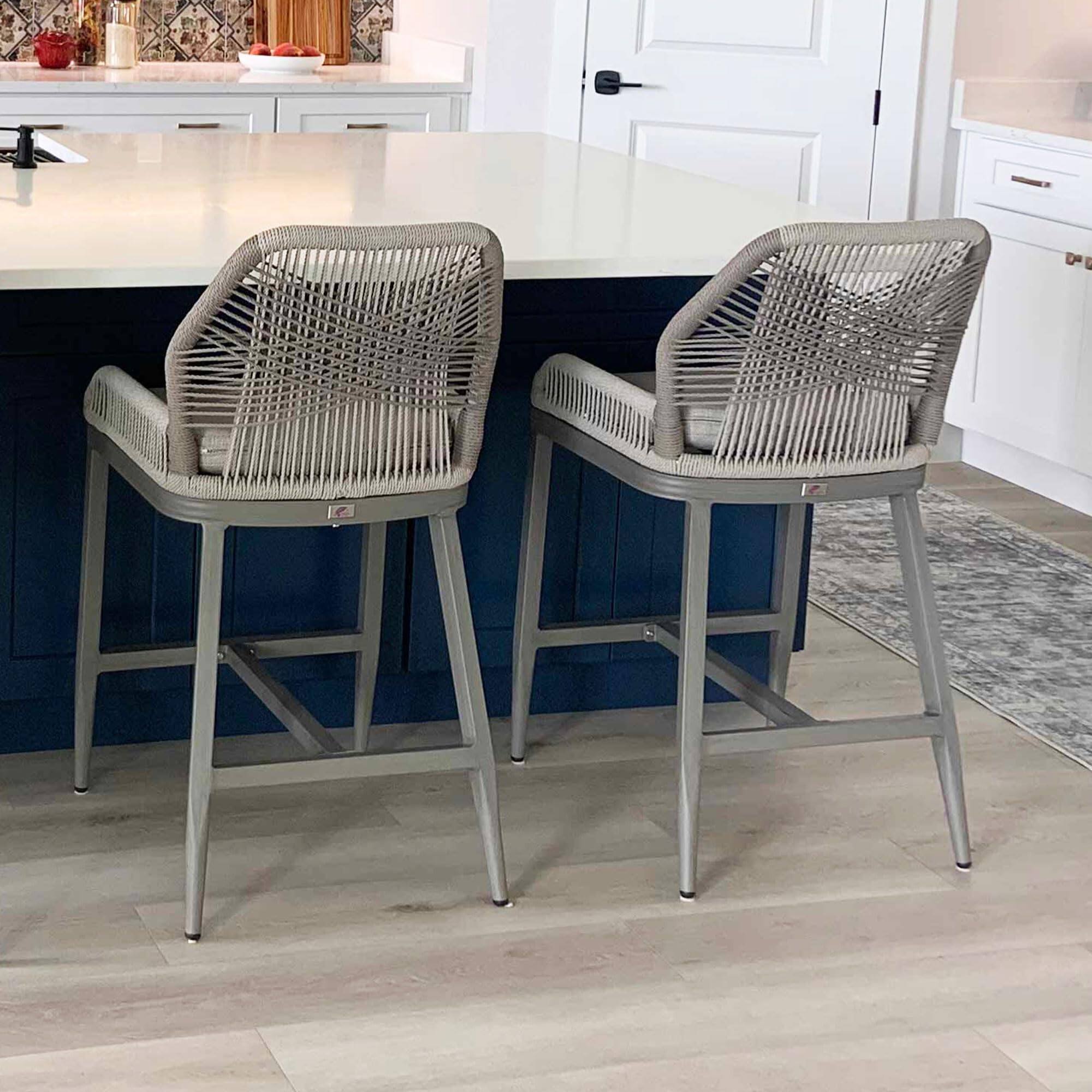 Light Grey-twill-Counter Height