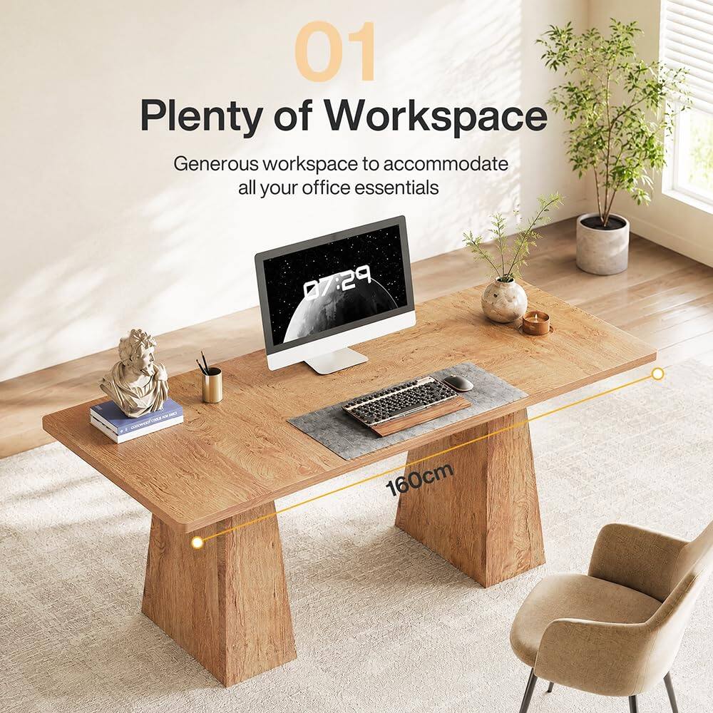 01 Plenty of Workspace  
Generous workspace to accommodate all your office essentials  
PSTO  
160cm