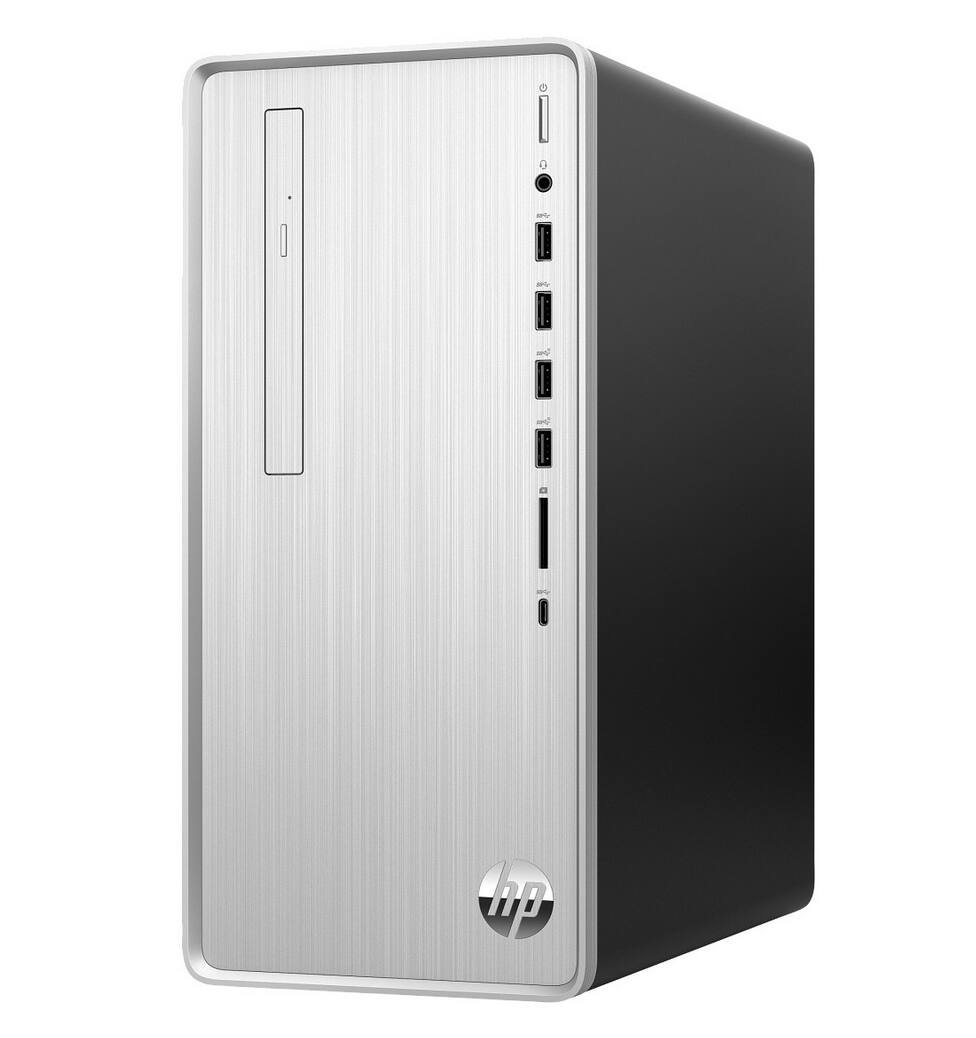 Left. HP - Pavilion Mini Tower Desktop PC Computer TP01-1105T Intel Core i5-10th 16GB RAM 256GB SSD Windows 11 Pro, Wi Fi/ BT..