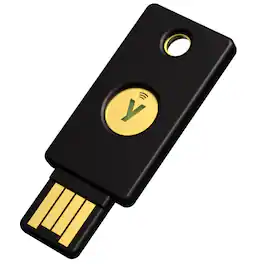 Yubico - YubiKey 5 NFC - Two-Factor authentication (2FA) Security Key, Connect via USB-A or NFC, FIDO Certified One Pack - Black