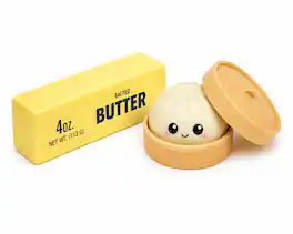 Link - Butter & Mystery Dumpling Squishy Combo Toy Set Anxiety & Stress Relief - Multicolored