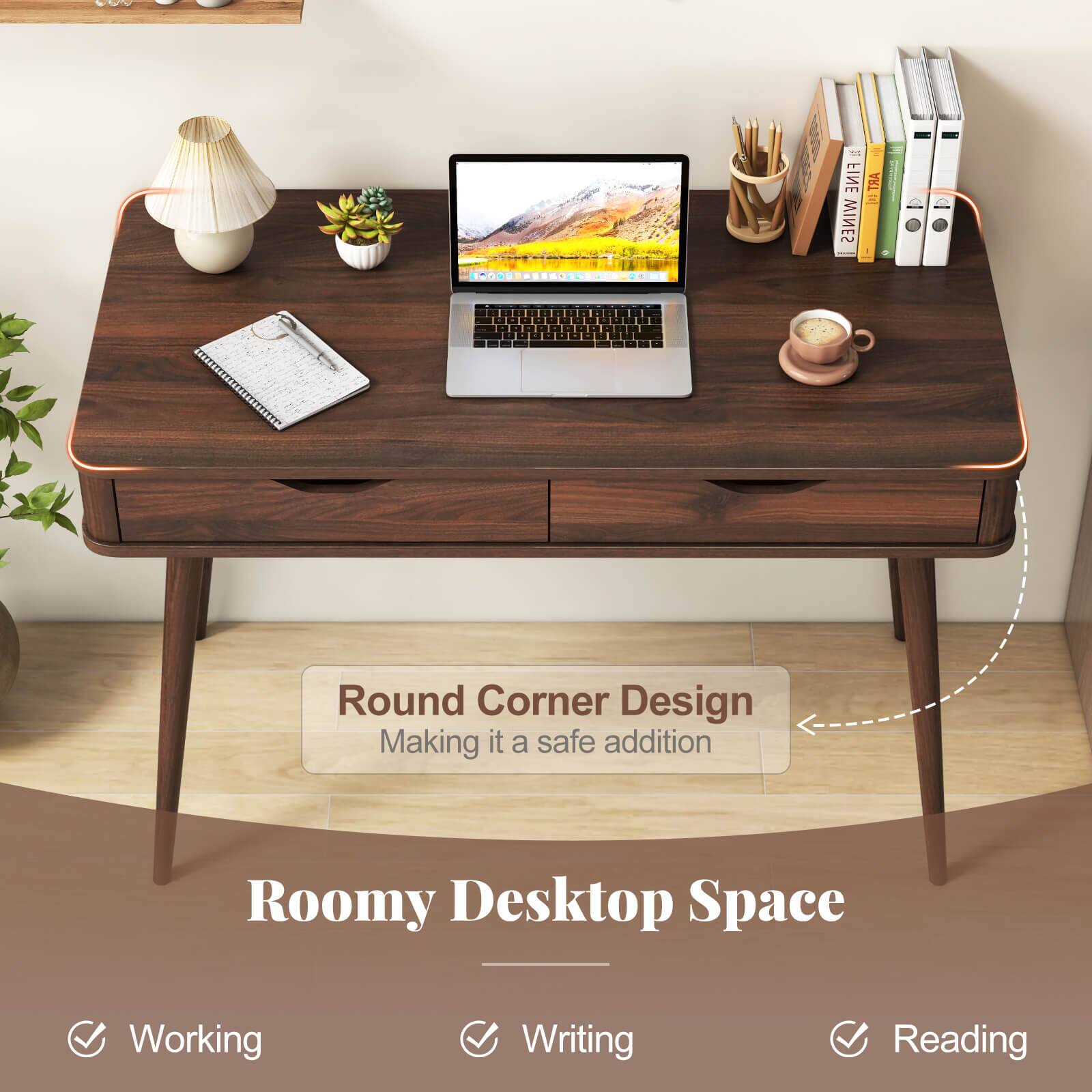 Round Corner Design: Making it a safe addition to Roomy Desktop Space.
