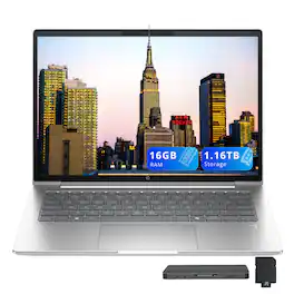 HP - ProBook 4 G1iR 14" WUXGA Laptop,Intel i5-1334U,16GB RAM,1TB SSD+160GB Dock Station,Intel Iris X GPU,Win 11 - Silver
