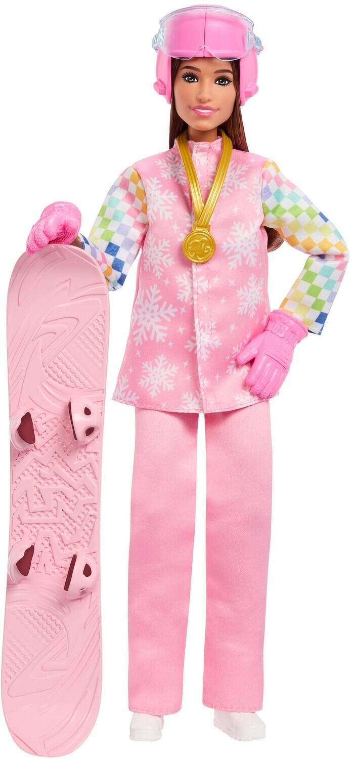 Front. Mattel - Barbie Careers Snowboarder Doll with Color-Change Snowboard   - COLLECTIBLES - Multicolor.