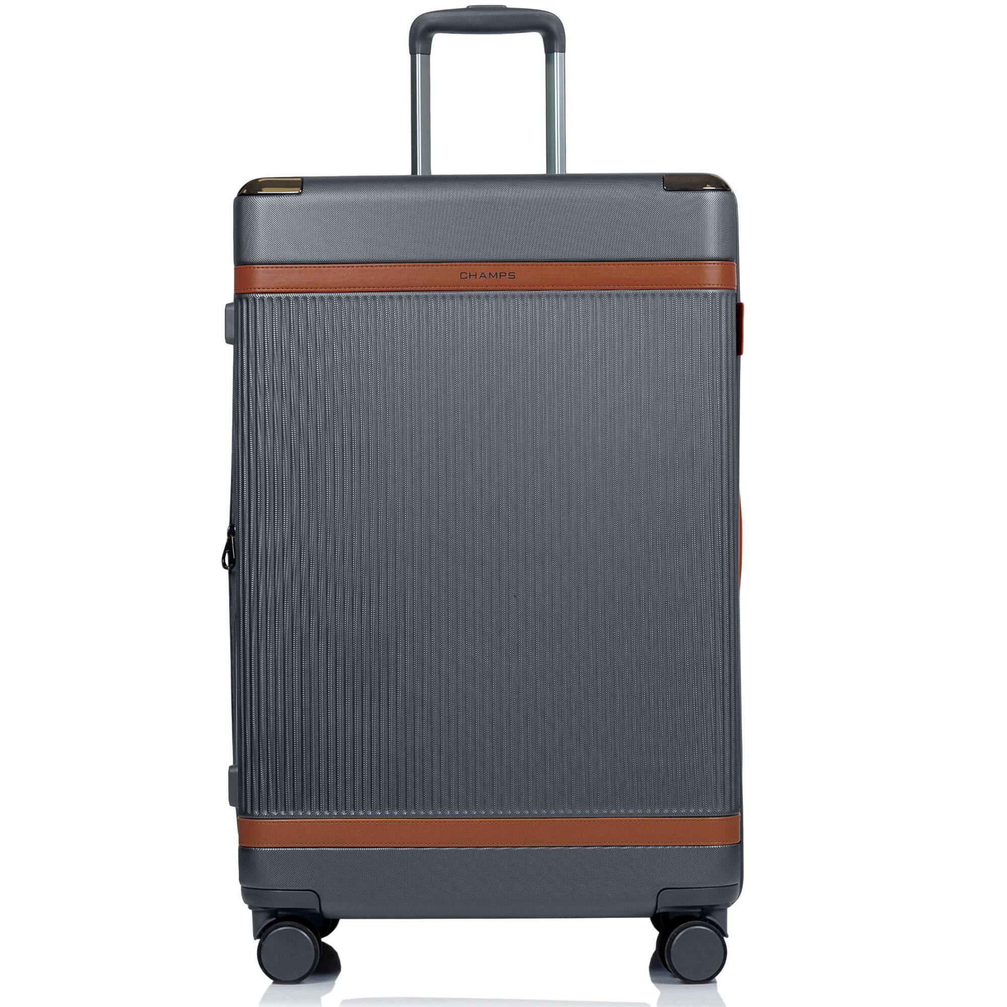 Angle. Champs - Vintage Air 3-Piece Hardside Luggage Set - Grey.