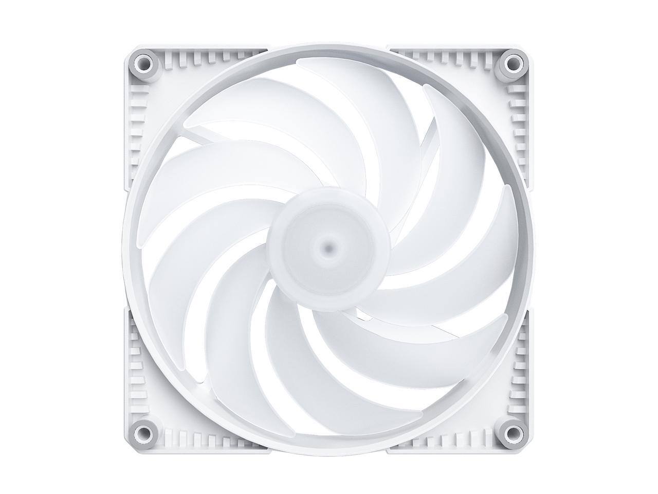 Alt View 2. Phanteks - Phanteks SK140 DRGB PWM 3-Pack - 140mm High Airflow Fan, 9-Blade, White - White.