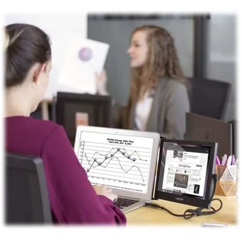 Alt View 15. SideTrak - Slide 12.5" IPS LCD FHD Monitor (USB-C) - Black.