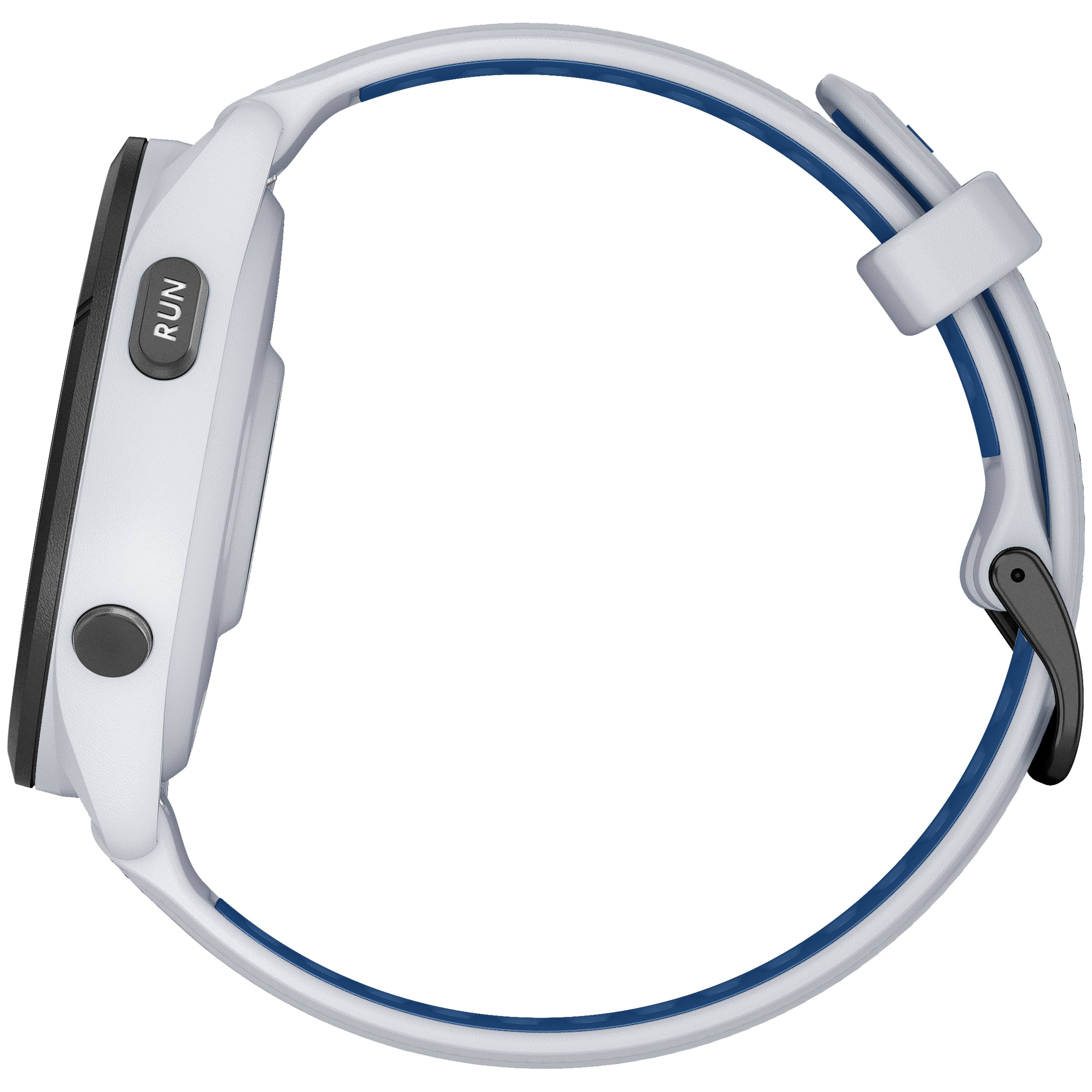 Alt View 2. Garmin - Forerunner 265 GPS Smartwatch 46 mm Fiber-reinforced polymer - Black/Whitestone.