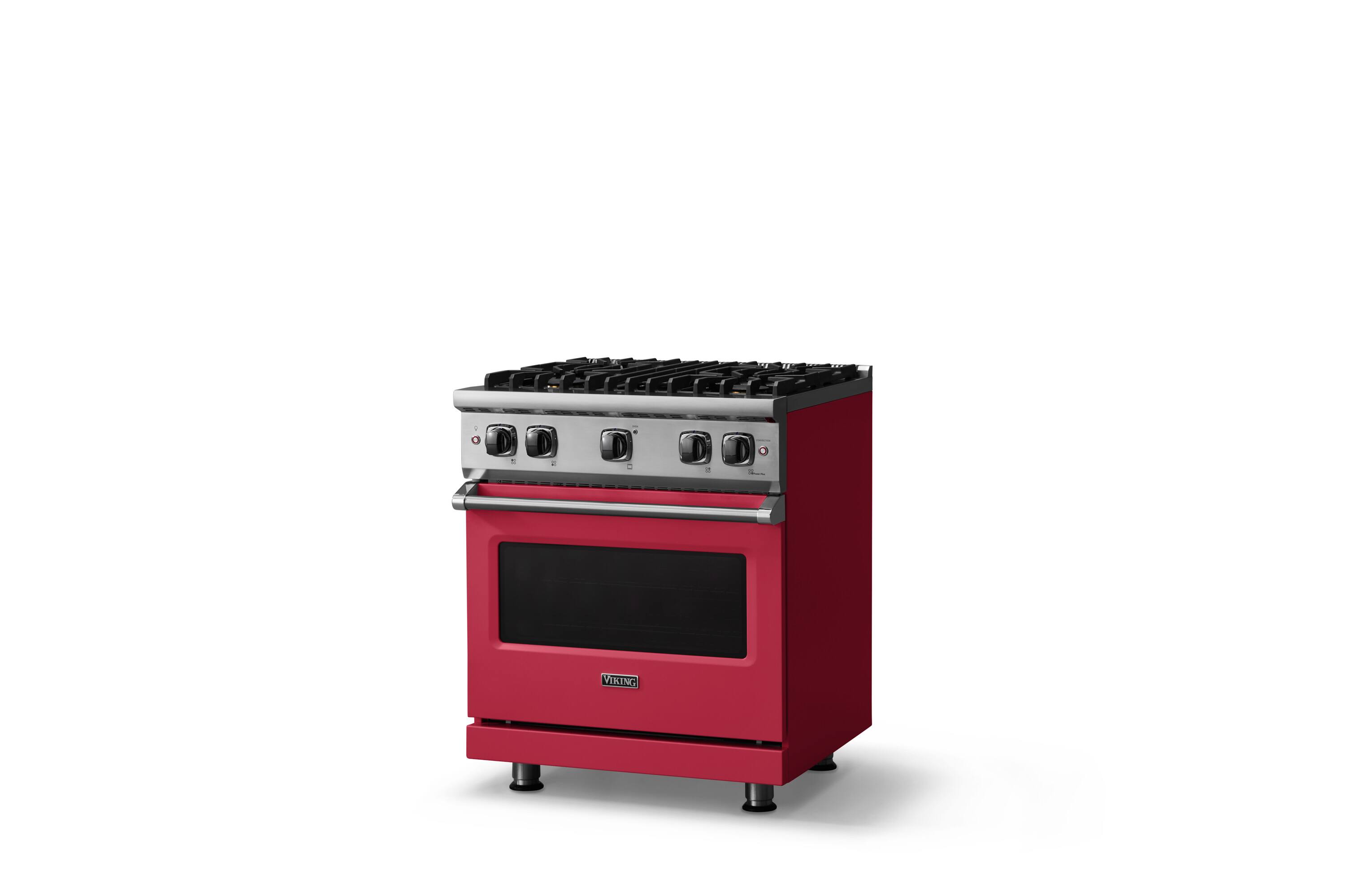 Angle. Viking - 5-Series Gas Sealed Burner Range - Valentine.