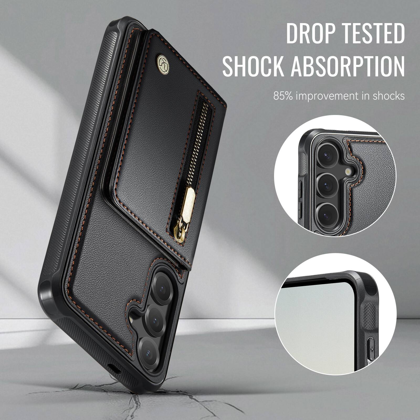 DROP TESTED  
SHOCK ABSORPTION  
85% improvement in shocks