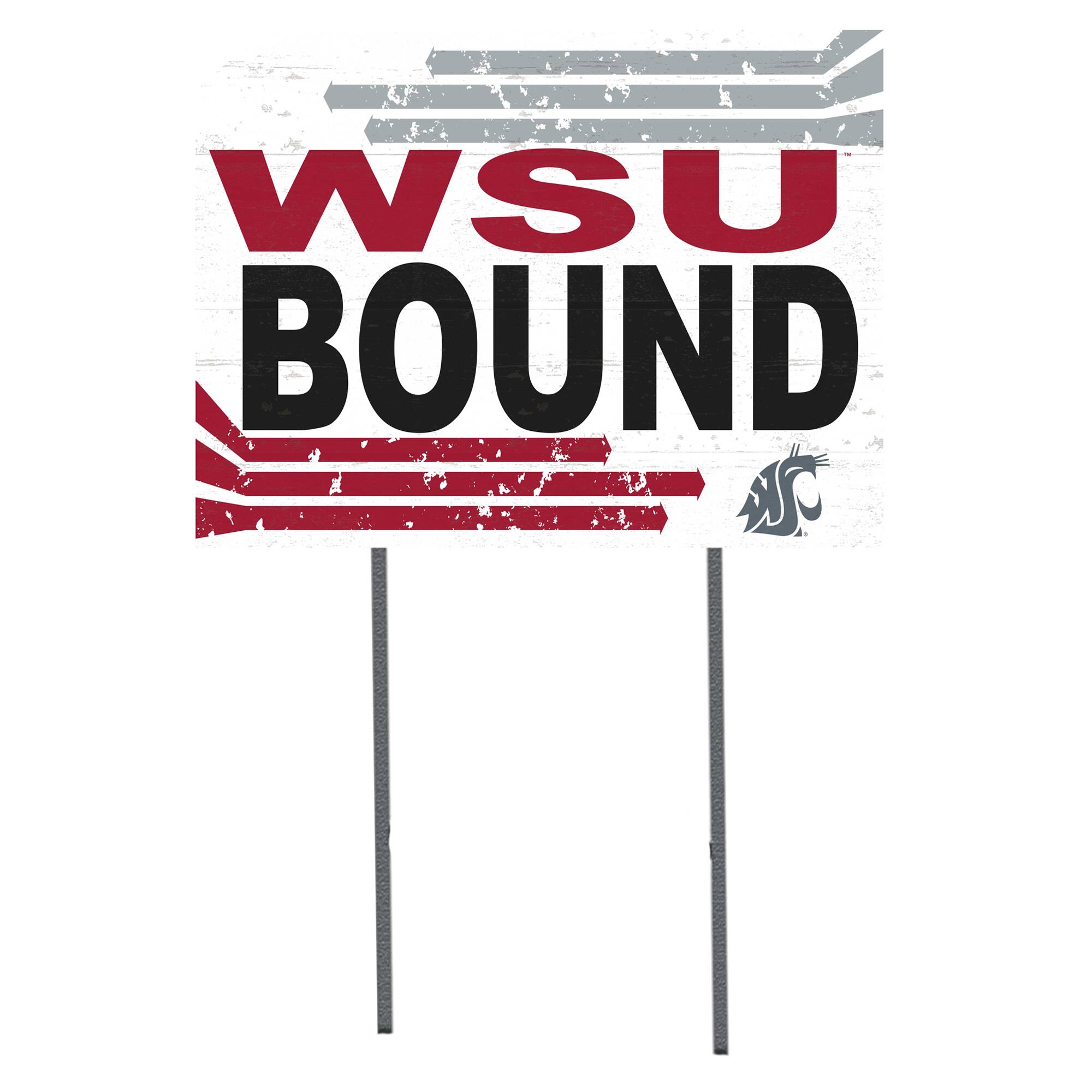 Washington State Cougars 18'' x 24'' Bound Yard Sign