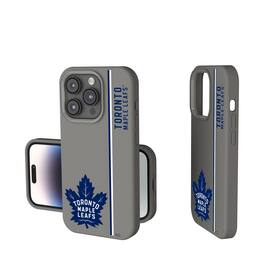 Keyscaper - NHL - Toronto Maple Leafs Sidebar Soft Touch iPhone Case - 15 - Gray