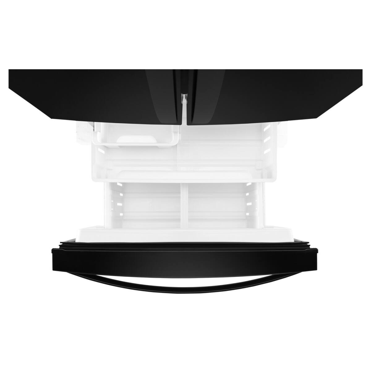 Alt View 8. Whirlpool - Whirlpool - 20 Cu. Ft. Wide French Door Refrigerator - Black - Black.