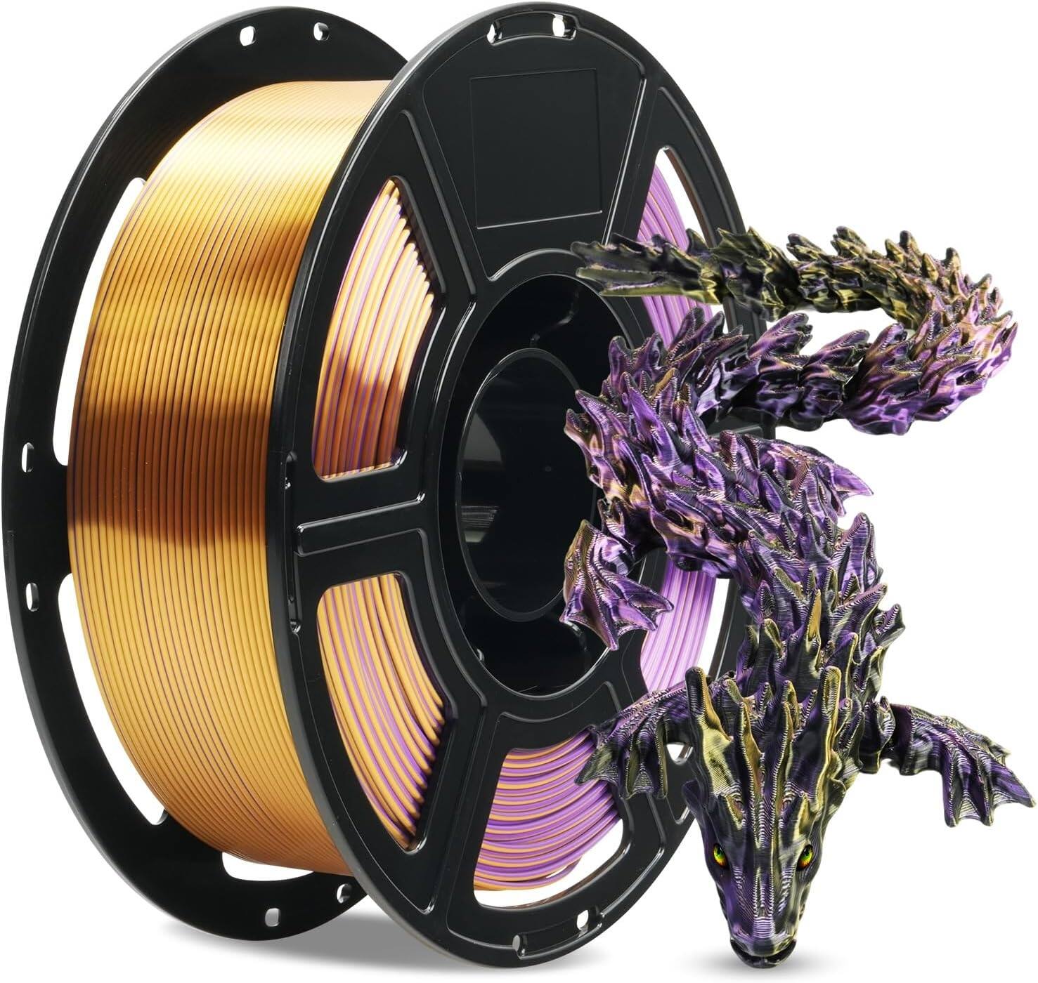 Triple Color Gold+Purple+Black