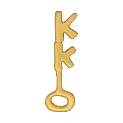 Front. Nickelodeon - SpongeBob SquarePants 24k Gold Plated Krusty Krab Key Replica - Gold.