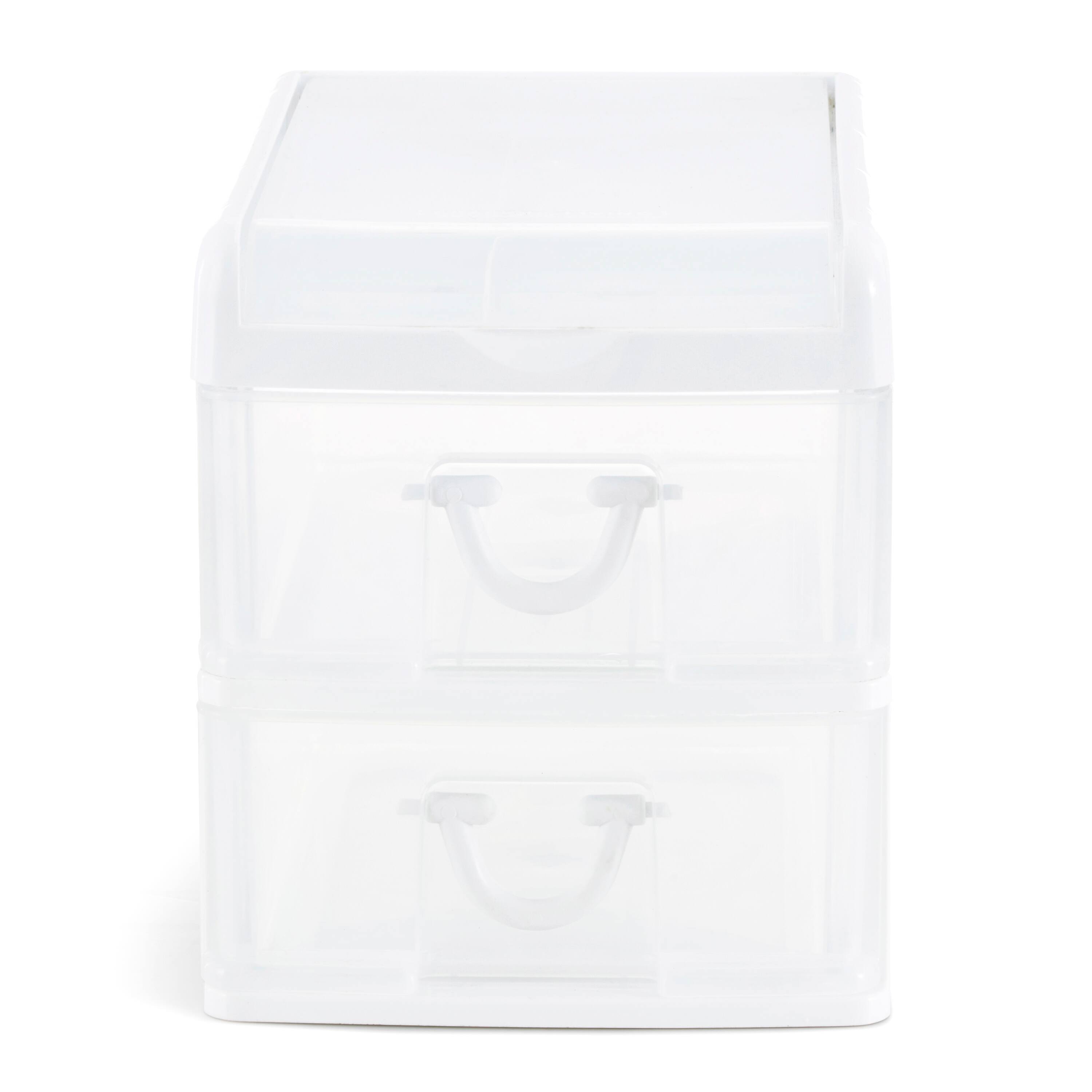 Alt View 7. Gracious Living - Gracious Living 2-Drawer Desktop and Countertop Organizer Drawer Set, White/Clear .