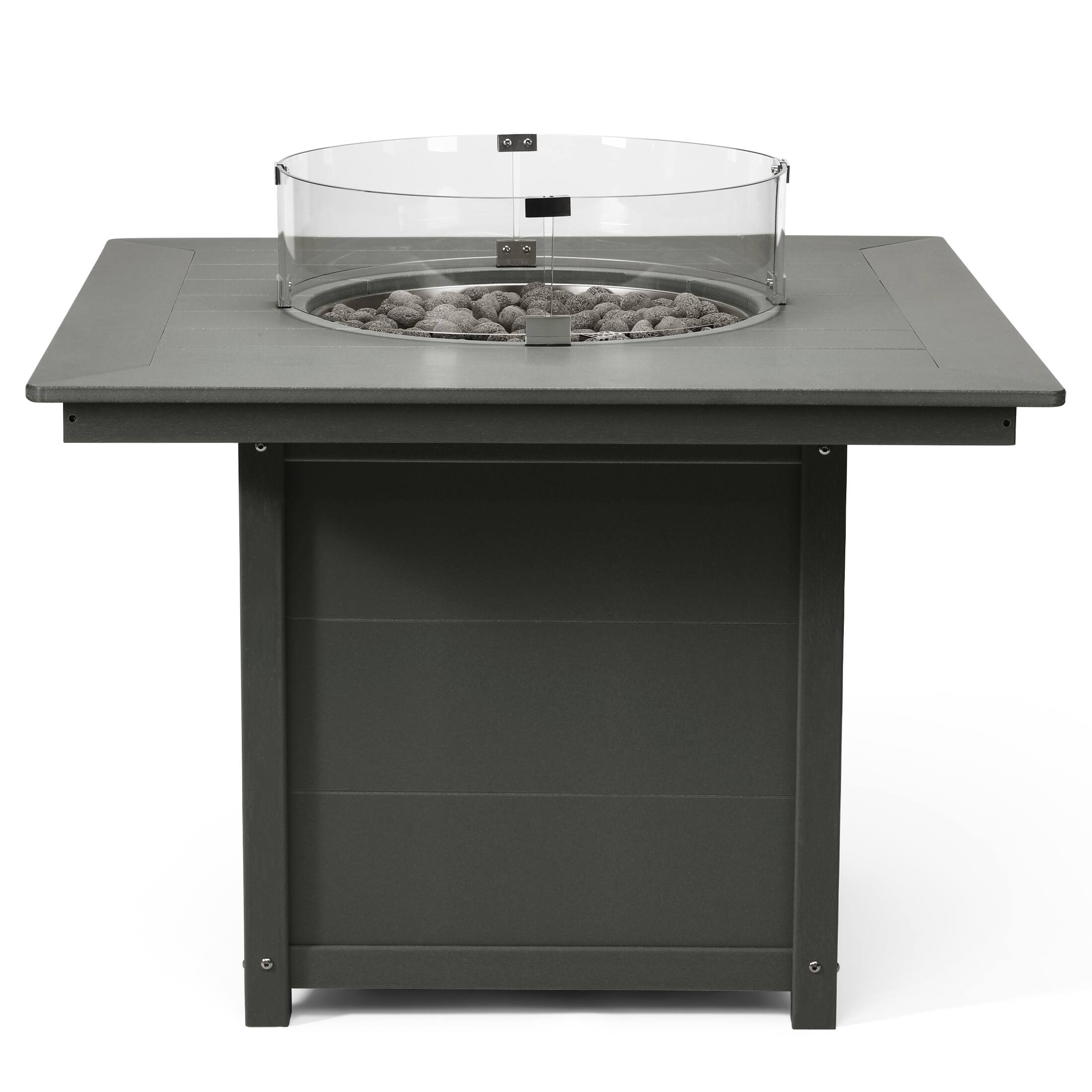Back. WestinTrends - WestinTrends Helios Modern Outdoor Patio Propane 42" Square Fire Pit Table.