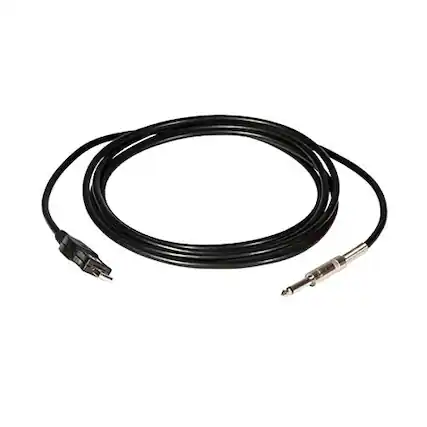 Front. On Stage Stands - On-Stage Instrument Cable, Black (IC-10U) - Black.