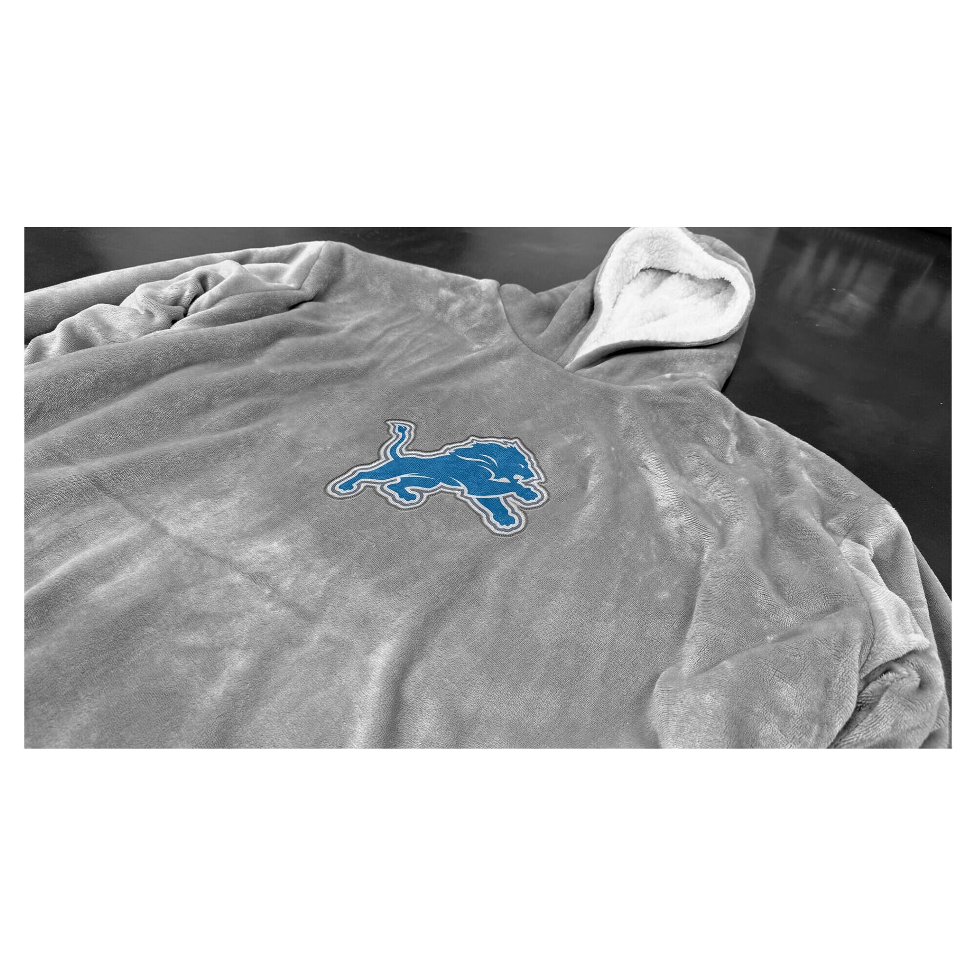Alt View 1. Pegasus - Detroit Lions 54" x 72" Big Logo Wearable Blanket - Multicolor.