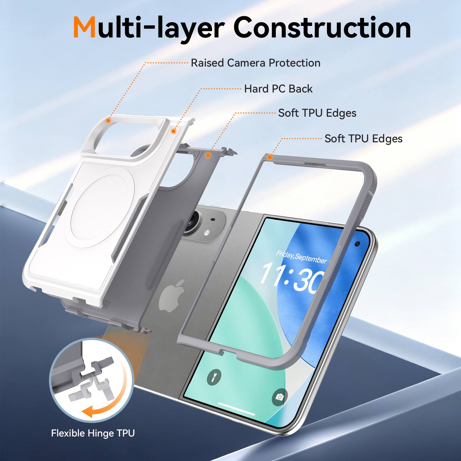UUCOVER Magnetic Case for Apple iPhone Duo,Shockproof TPU+PC Case ...