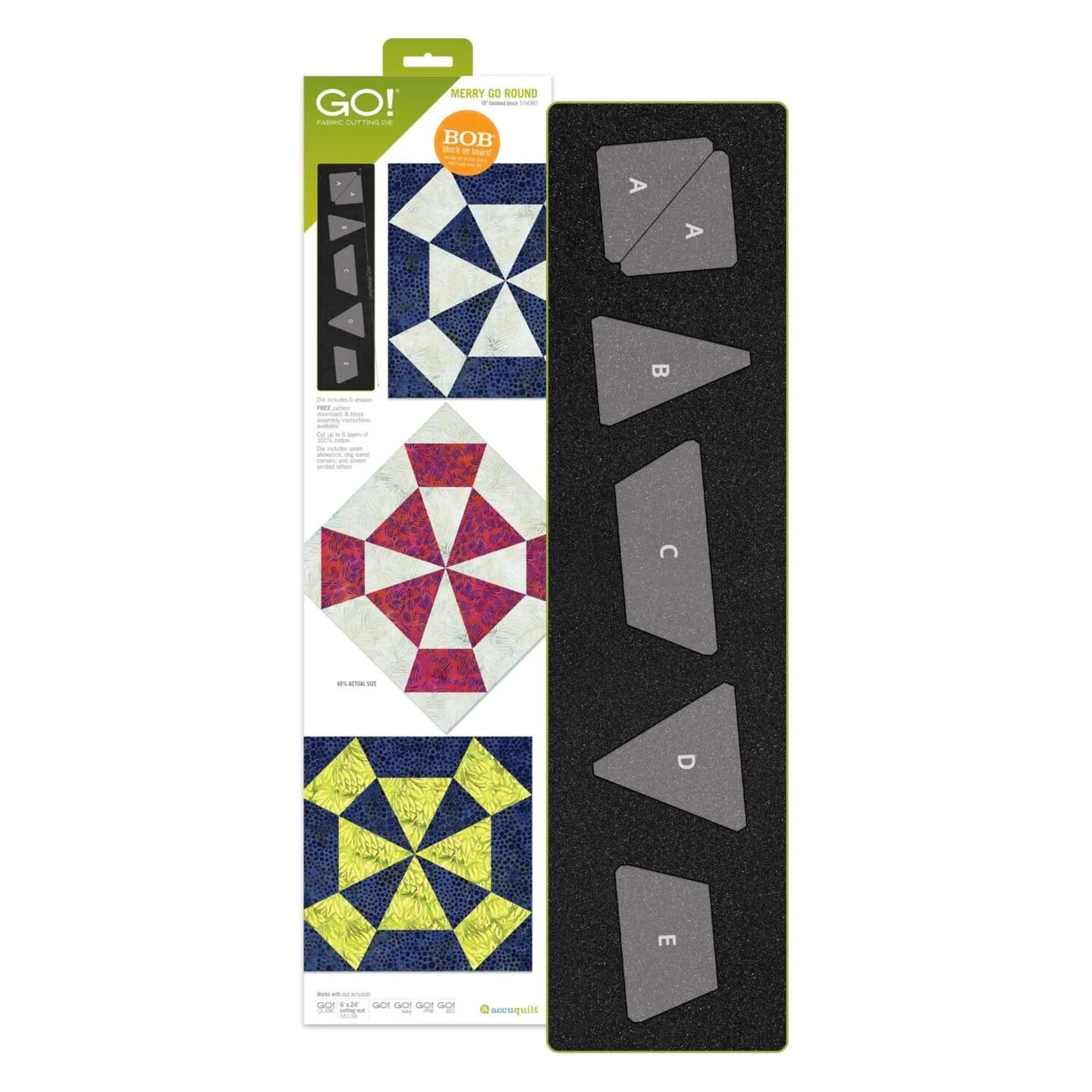 AccuQuilt - GO! Merry Go Round-10 Finished Die (Die to Try, May 2025)" - Multicolor