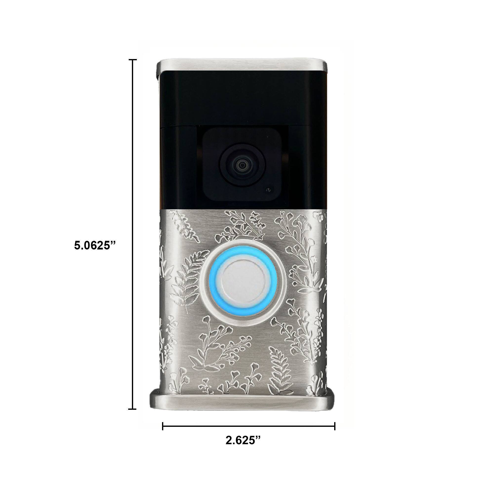 The dimensions of the device are 5.0625" in height and 2.625" in width.