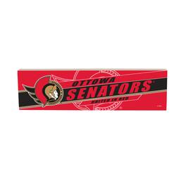 Evergreen Enterprises - Ottawa Senators 5" x 18" Shadow Logo Wood Mantle Sign - Multicolor