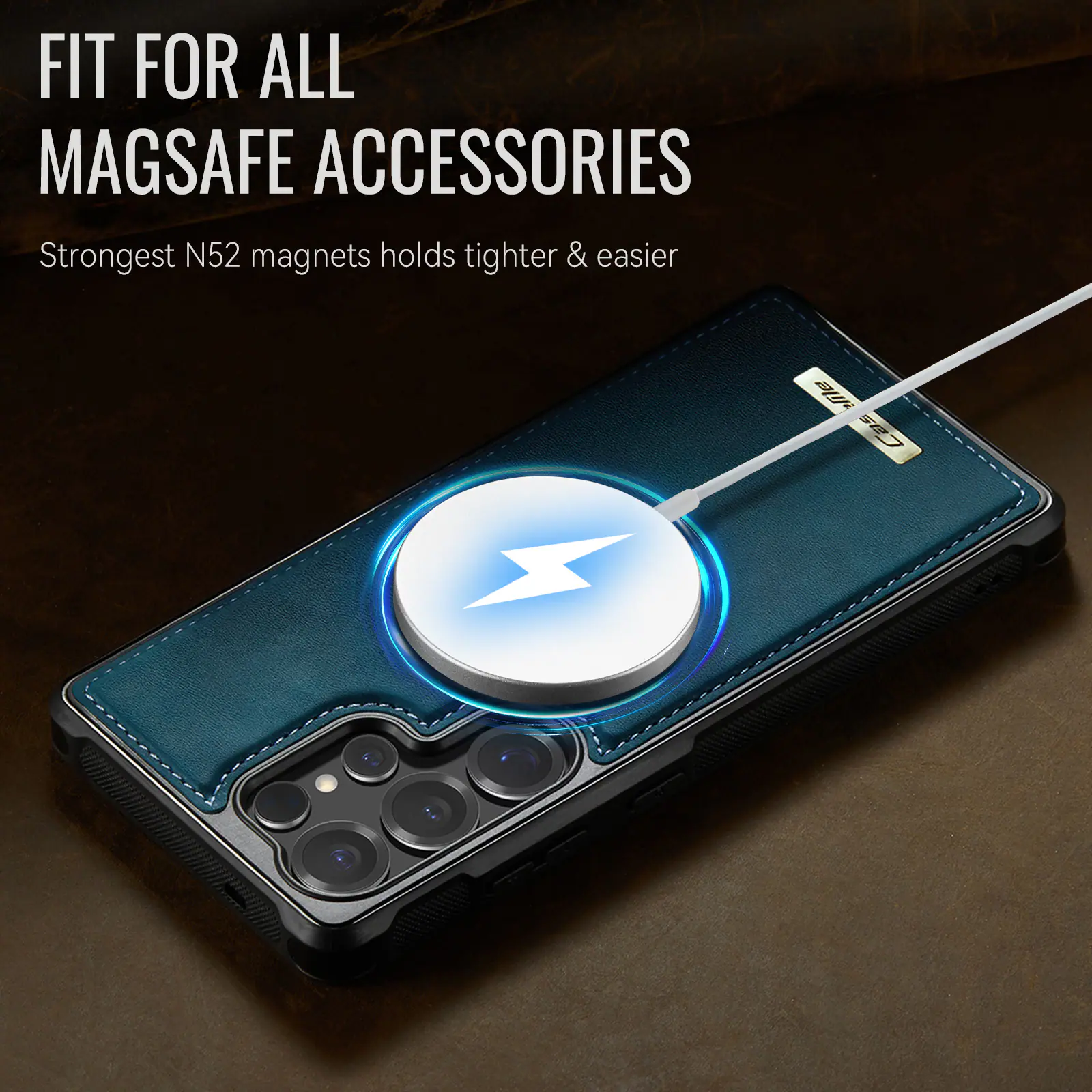 FIT FOR ALL MAGSAFE ACCESSORIES  
Strongest N52 magnets holds tighter & easier