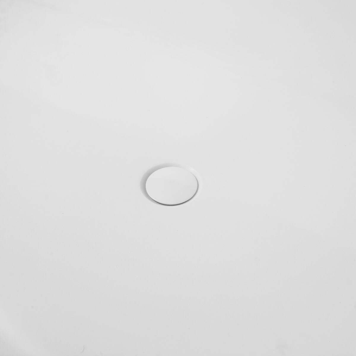Alt View 4. Loheer - Loheer 63 in Freestanding Solid Surface Soaking Bathtub, Matte White Oval Stone Resin Tub - Matte White.
