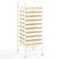 Front. Costway - Costway 10 Drawer Rolling Storage Cart Scrapbook Paper Office School Organizer - White.