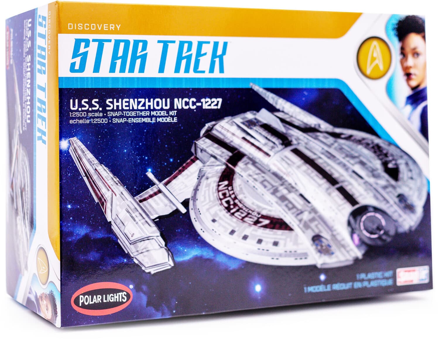 PopMarket - Star Trek Discovery U.S.S. Shenzhou (Snap) 2T Polar Lights Model Kit - COLLECTIBLES - Multicolor