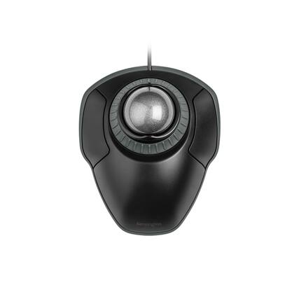 Front. Kensington - Orbit Trackball Mouse with Scroll Ring, Space Gray Ball, Ambidextrous Wired Design for PC & Mac - Space Gray.
