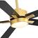 Alt View 6. Breezary - 52" Modern Indoor Ceiling Fan with LED Light, 5 Reversible Plywood Blades, 6-Speed DC Motor, Remote, Timer, 5" Downrod - Gold and Matte Black.