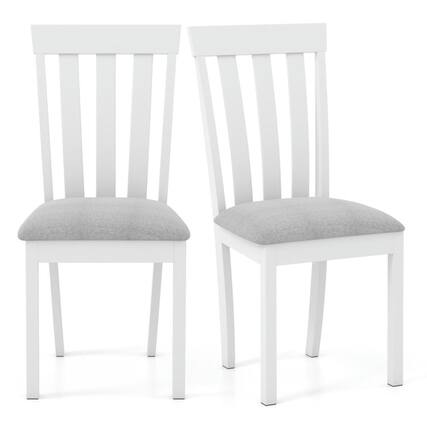 Front. Kadyn - Dining Chairs, Kitchen Chairs Trattoria Chairs,Dining Chair Set of 2 Upholstered Wooden Kitchen Chairs with Padded Seat - Gray.