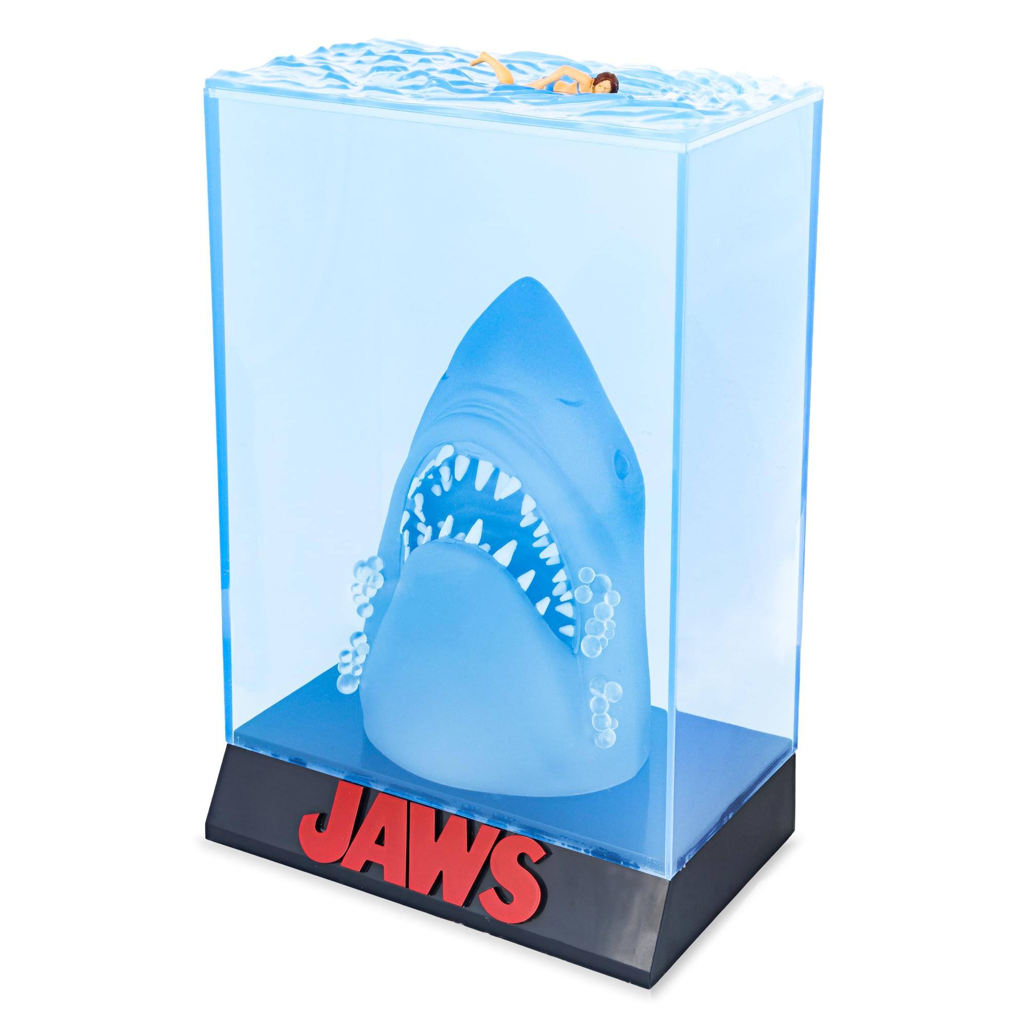 Alt View 2. SD Toys - Jaws 3D Movie Poster Statue | 12 Inches Tall - Blue.