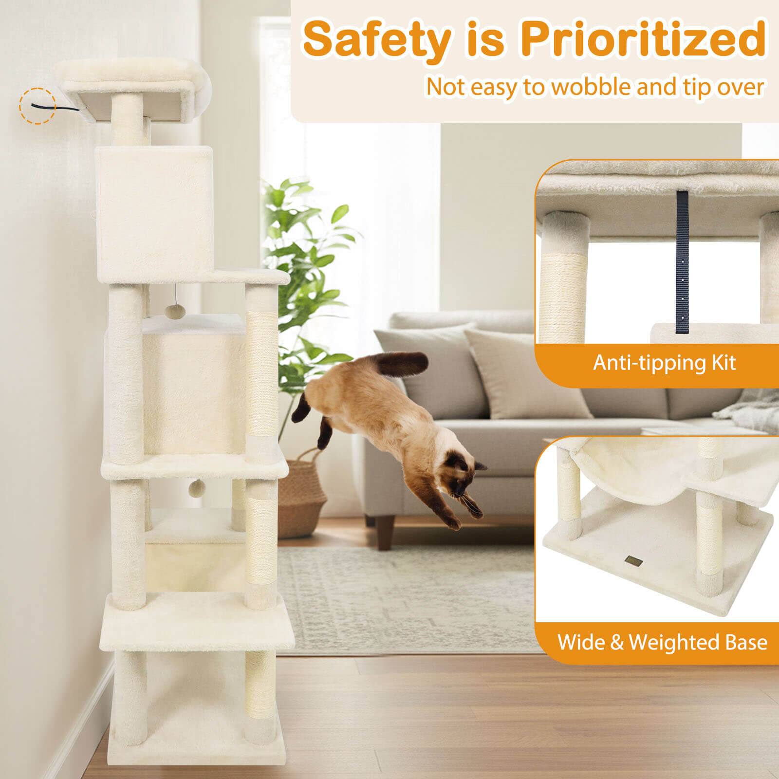 Safety is Prioritized  
Not easy to wobble and tip over  

Anti-tipping Kit  

Wide & Weighted Base