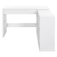 OSP Home Furnishings - Waverly 47.75" Wide Sit-To-Stand L-Desk - White - Front_Zoom