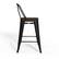 Alt View 14. Simpli Home - Rayne Metal and Wood Counter Height Stool (Set of 4) - Black.