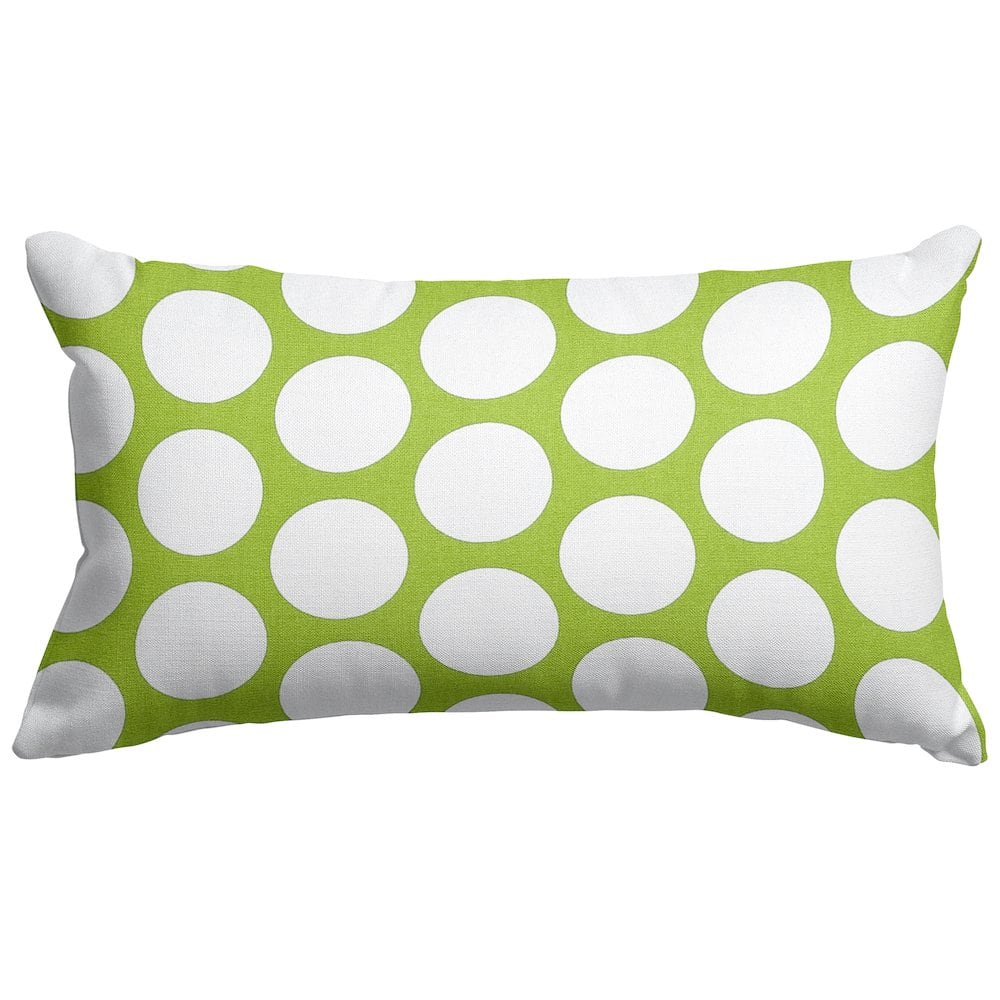 Majestic Home - Pillow 12x20 Polka Dot (Large) Hot - Green