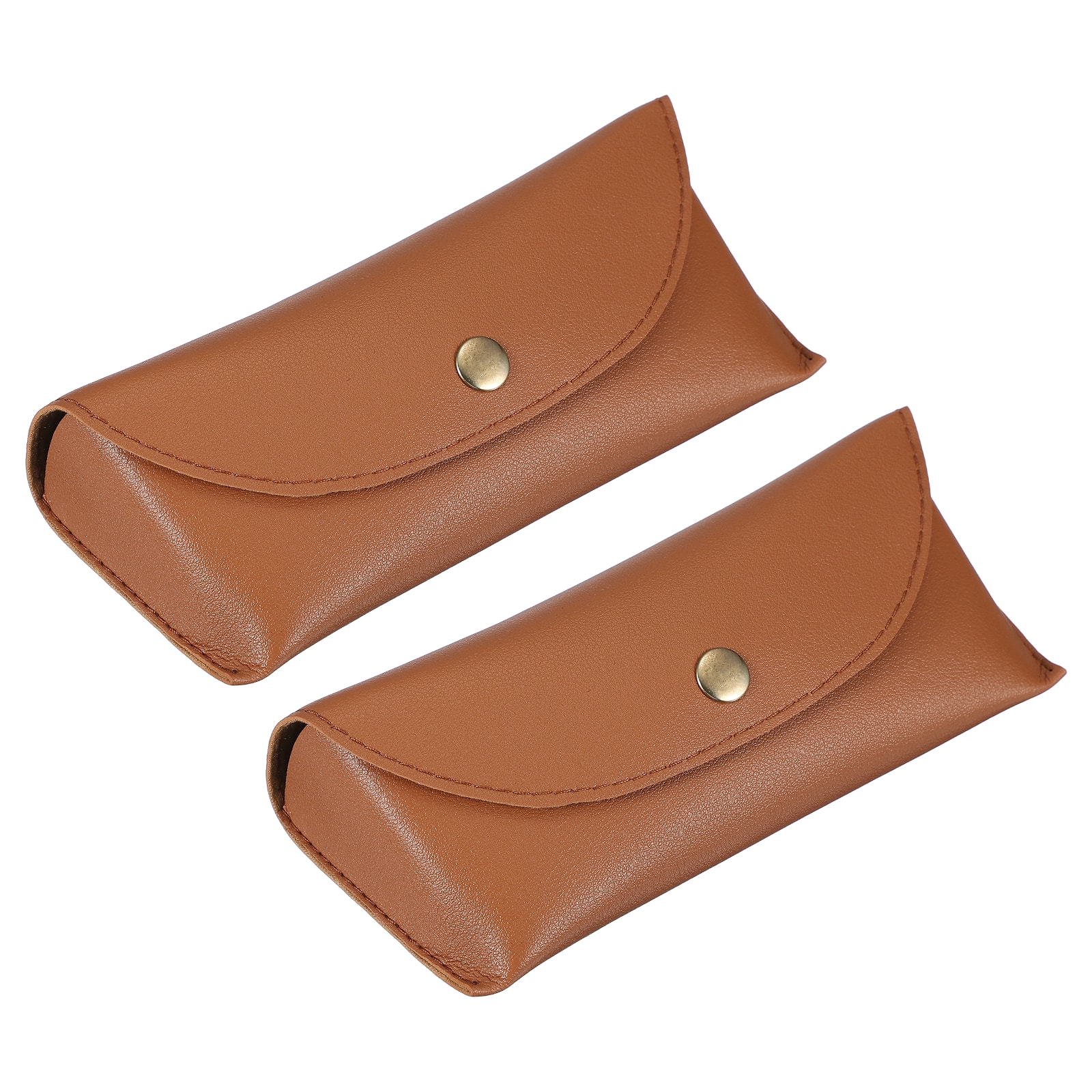 "Unique Bargains - 2pcs Leather Eyeglass Case 6.9x1.5x2.8"" with Cleaning Cloth for Sunglasses - Apricot" price history on PriceWatchPro