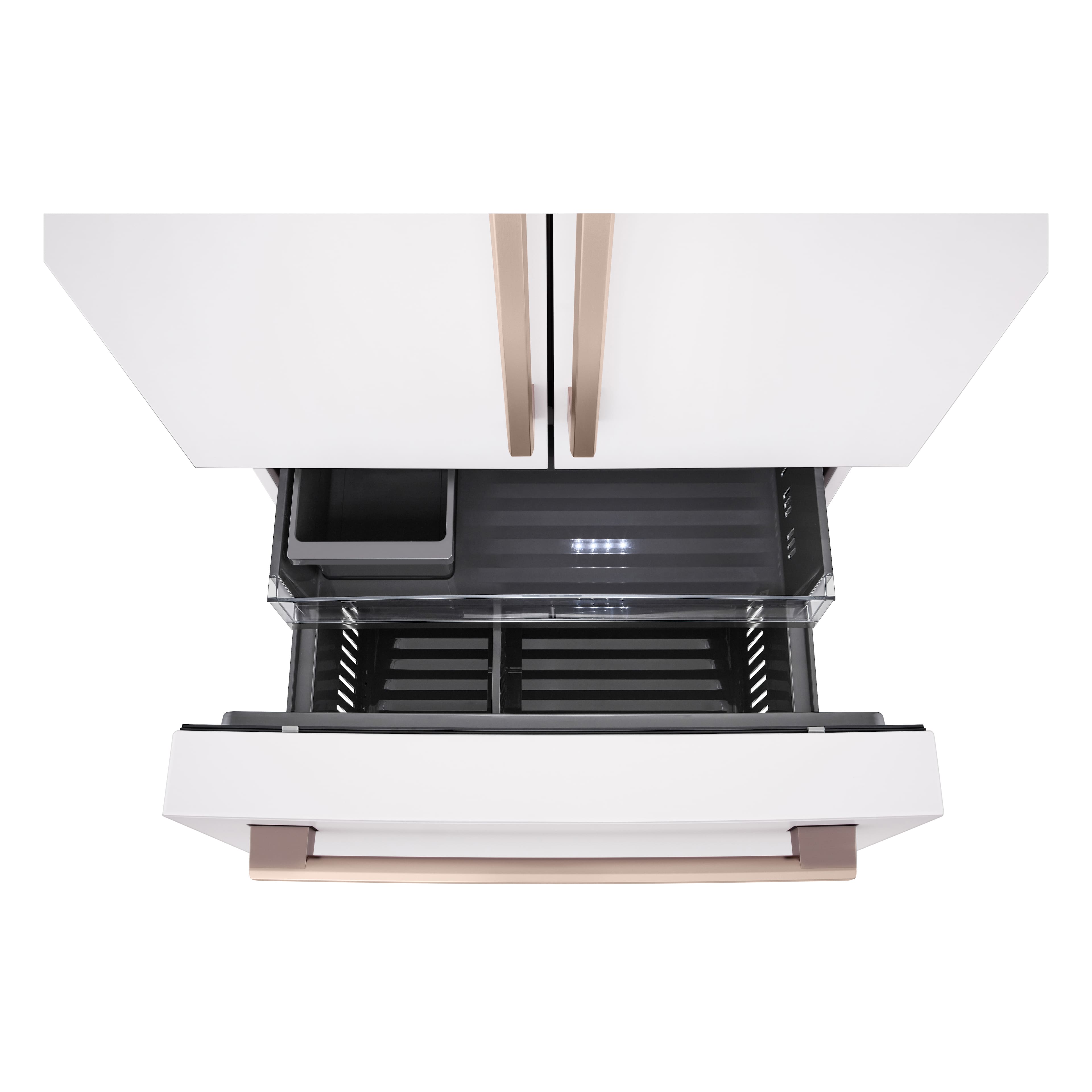 Alt View 20. LG - STUDIO Counter-Depth MAX 26.5 Cu. Ft. French Door Smart Refrigerator with Internal Water Dispenser - Essence White.