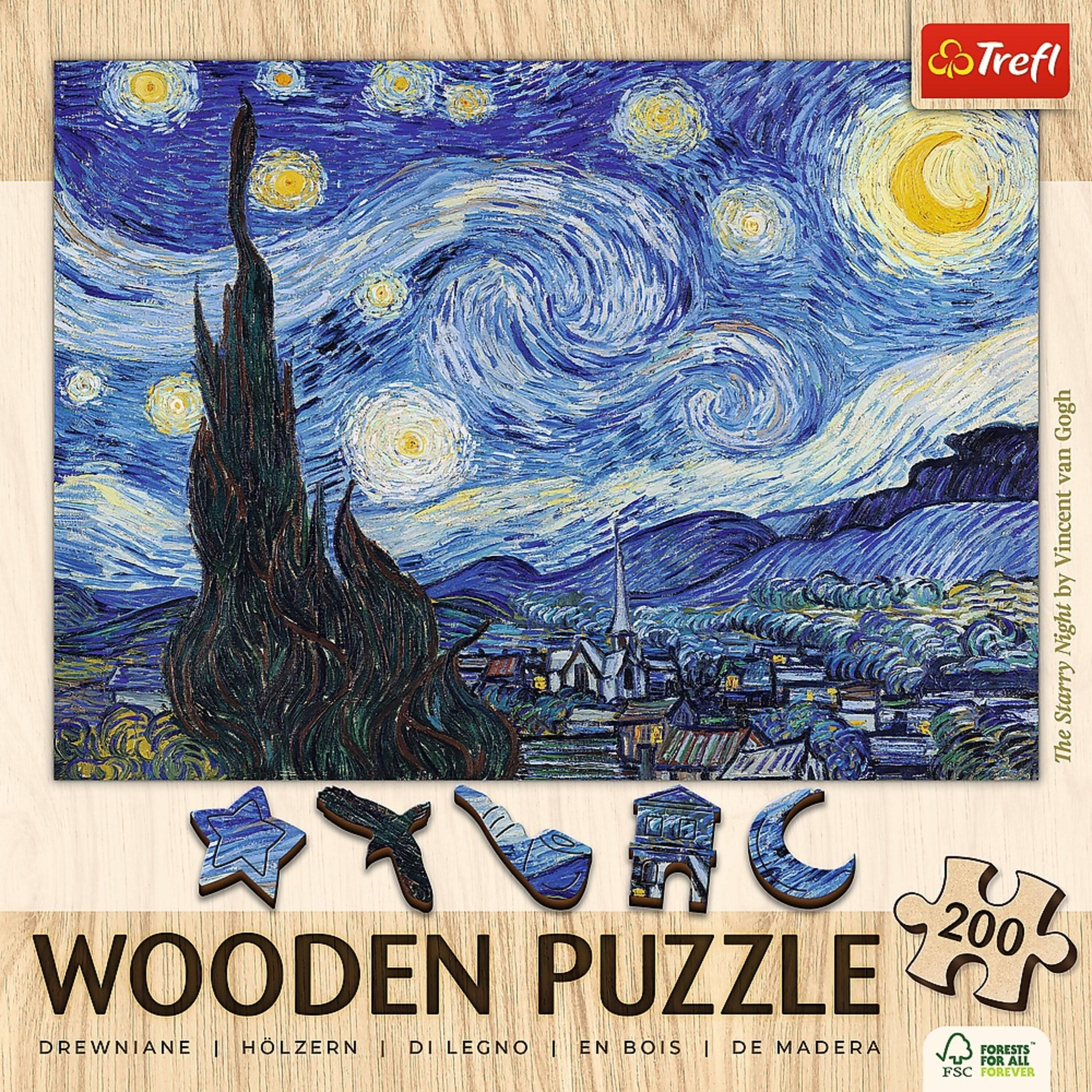 Trefl Gogh van Vincent by Night Starry The RC 200 WOODEN PUZZLE DREWNIANE | HÖLZERN | DI LEGNO | EN BOIS | DE MADERA FORESTS FOR ALL FSC FOREVER

The Starry Night by Vincent van Gogh

WOODEN PUZZLE
DREWNIANE | HÖLZERN | DI LEGNO | EN BOIS | DE MADERA

200