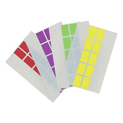 Alt View 3. Redi-Tag - Page Markers, Assorted Colors, 1" Wide, 500/Pack - Blue, Green, Purple, Red, Yellow.