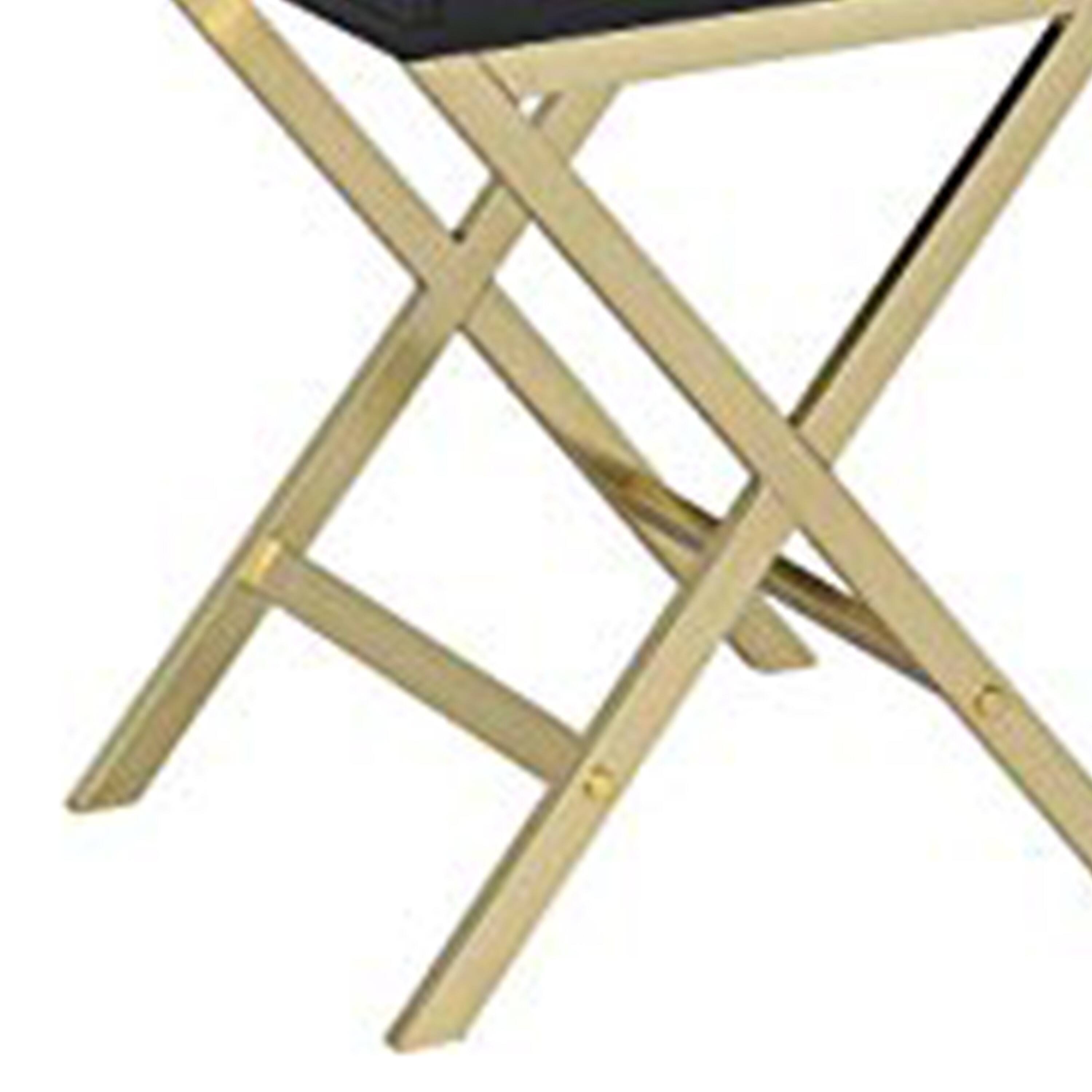 Alt View 2. Manhattan Lane - Stylish Side Table - Black&Gold.