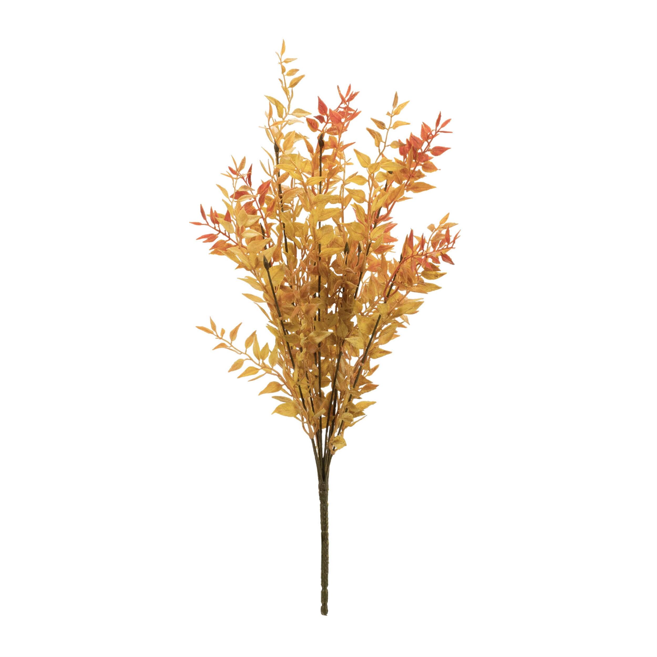 Angle. BreeBe - Fall Foliage Bush (Set of 6) - Orange, Yellow.