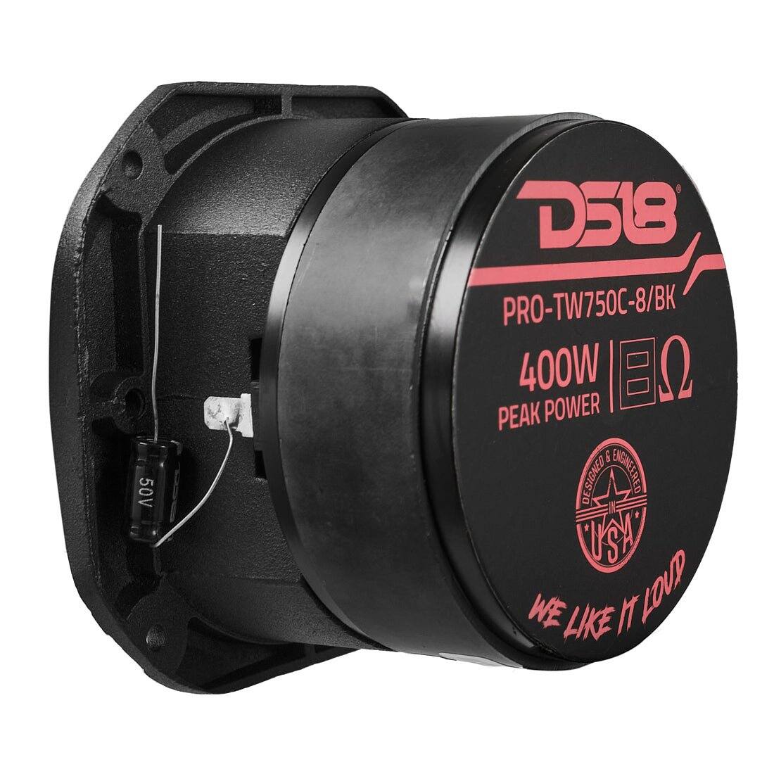 50V  
D518 PRO-TW750C-8/BK  
400W PEAK POWER & DESIGNED IN THE USA  
WE LIKE IT LOUD