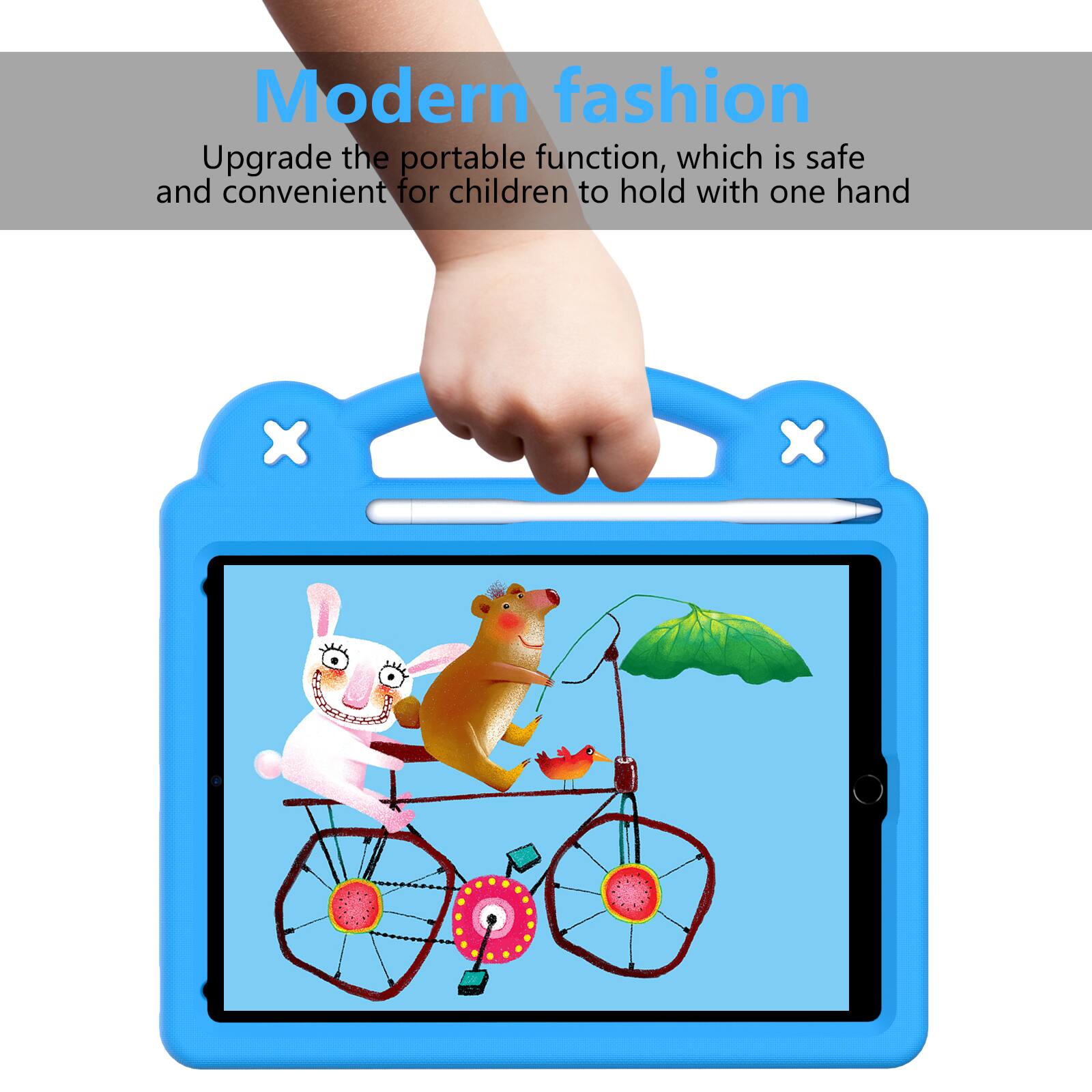 Modern fashion  
Upgrade the portable function, which is safe and convenient for children to hold with one hand
