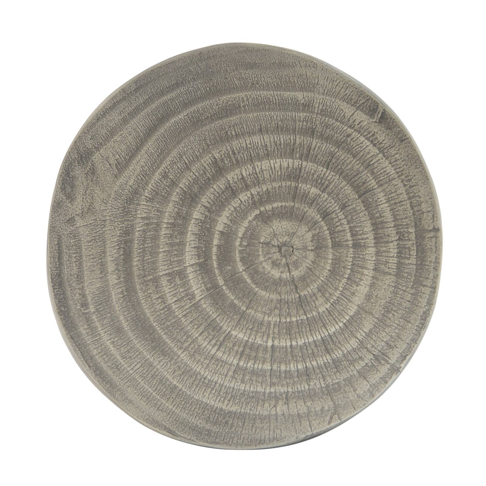 Alt View 10. Ecooso - Round Side Table with Hollow Design, Durable MGO Construction for Indoor Outdoor Use, Small Accent Table - Grey.